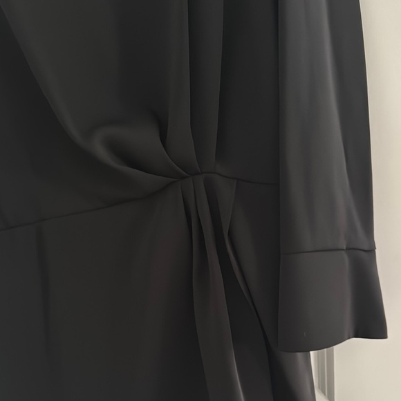 🖤 MANGO Black Long Sleeve Mini Dress – Size L | New No Tags - Picture 3 of 5